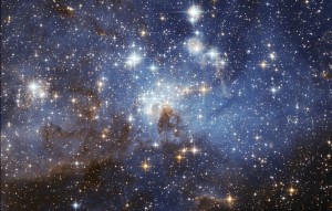 https://en.wikipedia.org/wiki/Star  - - The image is from the European Space Agency, using the Hubble Space Telescope. It is listed as the LH 95 star forming region of the Large Magellanic Cloud